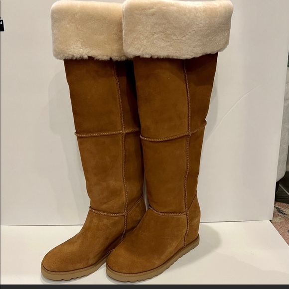 UGG Shoes Ugg Classic Femme Over The Knee Wedge Bootchestnut Poshmark
